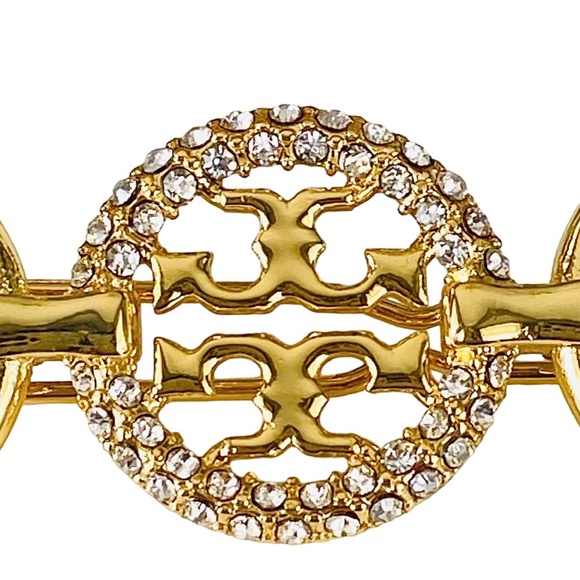 New Authentic Tory Burch Miller Pavè Hair Barrette $248 - Picture 3 of 8